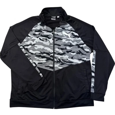 Puma Men's Track Jacket Full Zip Camo Athletic Sportswear Size XXL - Image 1 of 4