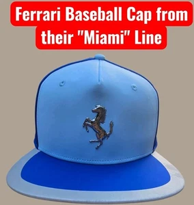Ferrari Baseball Cap From Thier "Miami" Line - Voted Trendiest Cap Of 2023 - Picture 1 of 15