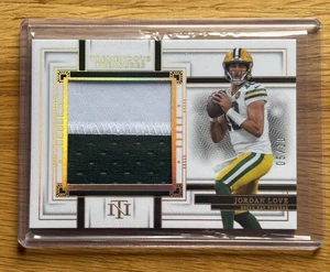 2023 National Treasures Jordan Love Patch Gold SSP 5/10 Packers - Picture 1 of 2
