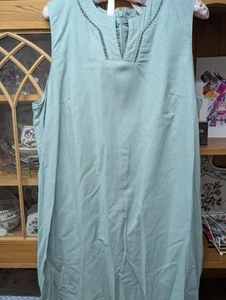 Linen Type Shift Dress - Picture 1 of 2