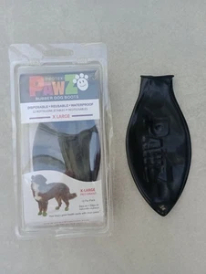 XL Pawz Durable All Weather Dog Boots (1 pair), Black - Picture 1 of 3