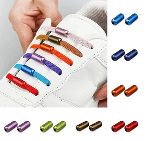 No-Tie Elastic Shoe laces with Metal Locks – Quick Fit for All Shoe Types - Picture 1 of 14