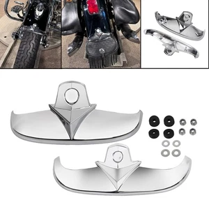 Chrome Front & Rear Fender Tip Trim Fit For Harley Softail Springer Cross Bones - Bild 1 von 17