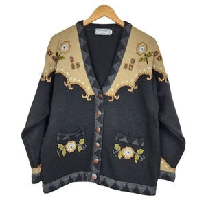 Xpression by deesons Vintage Strickjacke Knopfleiste Pullover Gr. EU 40 (US L) - Bild 1 von 16