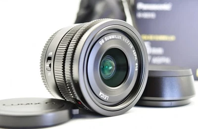 [Como nuevo] Panasonic LEICA DG SUMMILUX 15mm F1.7 ASPH. Negro de Japón - Imagen 1 de 4