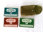 1931 The BLUE, RED & GREEN BOOKS of BIRDS OF AMERICA in Belt Loop POUCH Identify