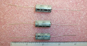 QTY (10) 1uf 350V AXIAL ALUMINUM ELECTROLYTIC CAPACITORS NAE1M350V10X21mm NIC - Picture 1 of 1