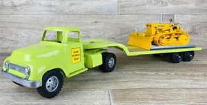 Custom Tonka State Hi-Way Dept Truck & ERTL International T-340 Crawler Tractor - Picture 1 of 24