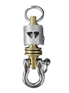 KYLINK Carabiner Swivel Connector Key Chain With Skull Piston Bob Shackle Omega - Picture 1 of 7