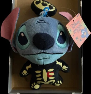 Mini Disney STITCH Plush Skeleton HALLOWEEN Costume Trick Or Treat Toy RARE - Picture 1 of 4