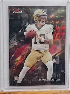 Scheda RC Spencer Rattler 2024 Topps Finest Rookie #’d 22/25 - Foto 1 di 6
