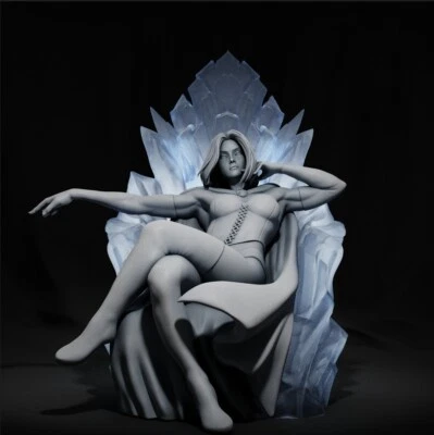 3D Printed 16K Fan Made CA3D X-men - Emma Frost  Variant 2 UNPAINTED 1/6 scale - Image 1 of 4