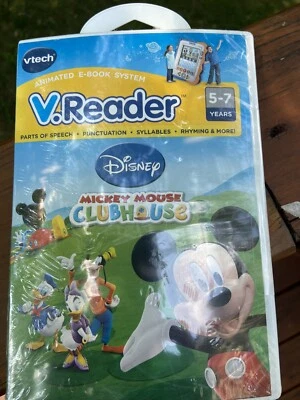 Vtech - V.reader Software Cartridge Mickey Mouse Clubhouse Reading Phonics 5-7  - Image 1 of 2