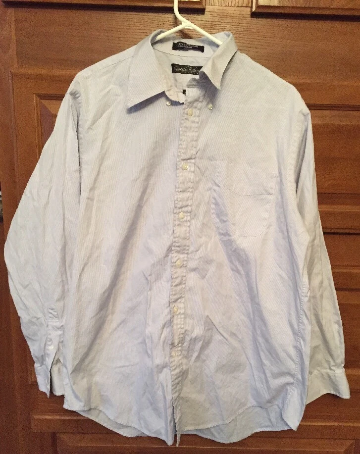 Camisa Kenneth Roberts Hombre Talla M 34/35 Manga Larga Azul Claro B370 Foto 1 de 3