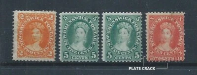 Stamps of New Brunswick Lot of 4 Mint/Used with one special stamp - see below! - Image 1 of 2