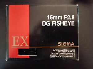 Sigma 15mm F2.8 EX DG Diagonal Fisheye Lens for Canon CAMERAS in FACTORY BOX
