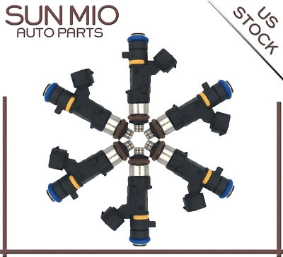 6X Inyector de combustible para Nissan 350Z Murano Infiniti FX35 M35 G35 3,5 L V6 0280158042 Foto 1 de 4