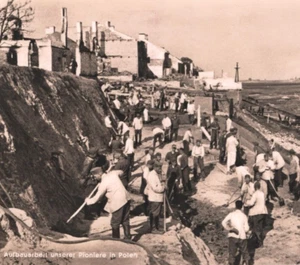 POLAND WW2 GERMANY OCCUPATION Postcard 1940 Military PIONEERS Construction MA346 - Picture 1 of 10