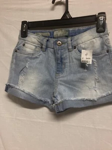 Lucky Brand Denim Blue Jean Riley Shorts  Girls Size 12 Kids NWT - Picture 1 of 3