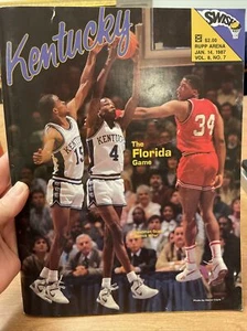 UK Kentucky Wildcats Basketball 1987 Florida Game Program - Picture 1 of 8