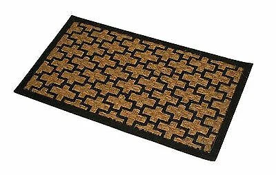 JVL PVC ALBA BACKING TUFFSCRAPE ENTRACE DOOR MAT 40CM x 60CM - Image 1 of 4