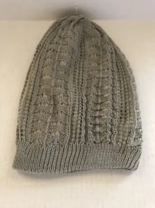 JOE BOXER Gray Knit Reversible to Off White Knit Winter Hat Beanie NEW - Picture 1 of 2