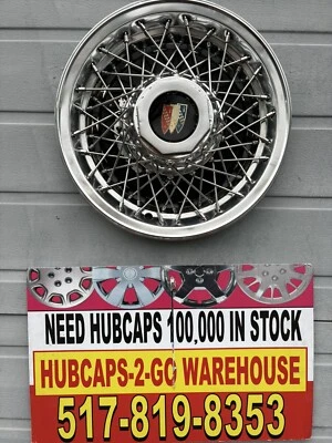 1980-90 Buick Lesabre Electra Park Avenue Wire Lock On Oem Used 1 Hubcap 15” Rwd - Image 1 of 4