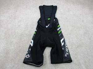 Cannondale Cycling Bib Shorts Mens Medium Black Green Chamois Road Biking Jersey - Picture 1 of 14