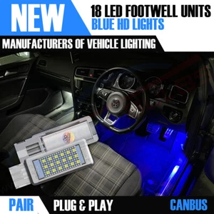 2x VW Tiguan MK1 MK2 LED VW BLUE Footwell Door Interior Lights under smd oem UK - Picture 1 of 8