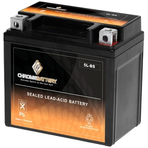 YTX5L-BS ATV Battery for POLARIS Predator, Outlaw 50CC 2004-2018, Scrambler '03 - Picture 1 of 6