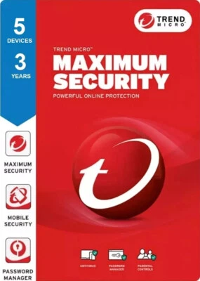 TREND MICRO MAXlMUM, lNTERNET, ANTIVIRUS+ Security for 1-3 Year and 1-5 Device - Image 1 of 4