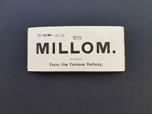 More details for luggage label fr to millom furness railway