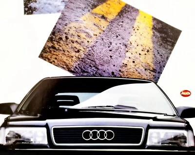 AUDI * Serie 1990 * Folleto desplegable original * EXCELENTE ESTADO * ENVÍO GRATUITO Foto 1 de 4