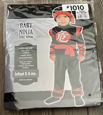 Baby Ninja 2 Pc Costume 0-6 Mo. Ships Same Day Or Next Day  - Image 1 of 4