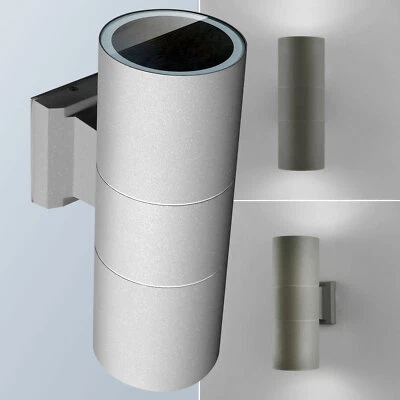 Außenleuchte Außenlampe Up Down Wandleuchte Schwarz Grau LED Wandlampe 1258 - Bild 1 von 3