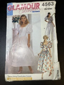 Butterick B4563 Sewing Pattern Miss Dress Size 12,14,16 Glamour Collection - Bild 1 von 2