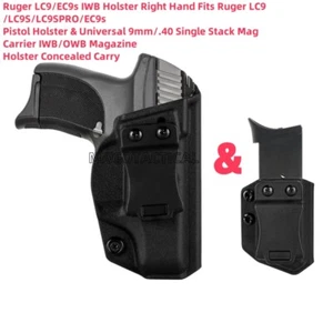 IWB Holster Right Hand for Ruger LC9/LC9S/LC9SPRO/EC9s Pistol Holster 9mm/.40S&W - Picture 1 of 8