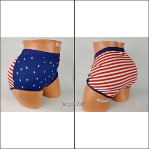 Lane Bryant Cacique Plus 18/20 Cotton Full Brief Stars Stripes Patriotic America - Picture 1 of 7