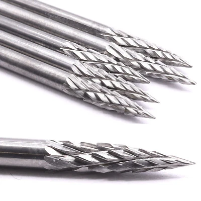 5x VHM Fräskopf 3mm Fräser Gravur für Dremel Proxxon Zubehör Multiwerkzeug - Bild 1 von 4