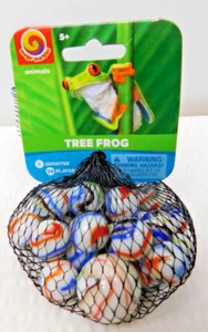 TREE FROG- Net Of 24 Player Mega Vacor Marbles & 1 Shooter-Instructions & Facts - Picture 1 of 2