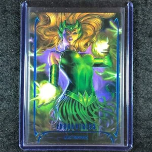 2024 Marvel Masterpieces Nahuel Grego ENCHANTRESS Base Blue Wave 35/49 #59 - Picture 1 of 1