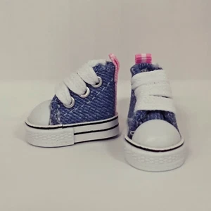 blythe Pullip Shoes, sneakers for 12 " Dolls denim blue - Picture 1 of 2