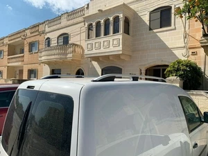 Roof Rack Side Rail Bar Gray For VOLKSWAGEN CADDY 2004-2009 - Picture 1 of 4