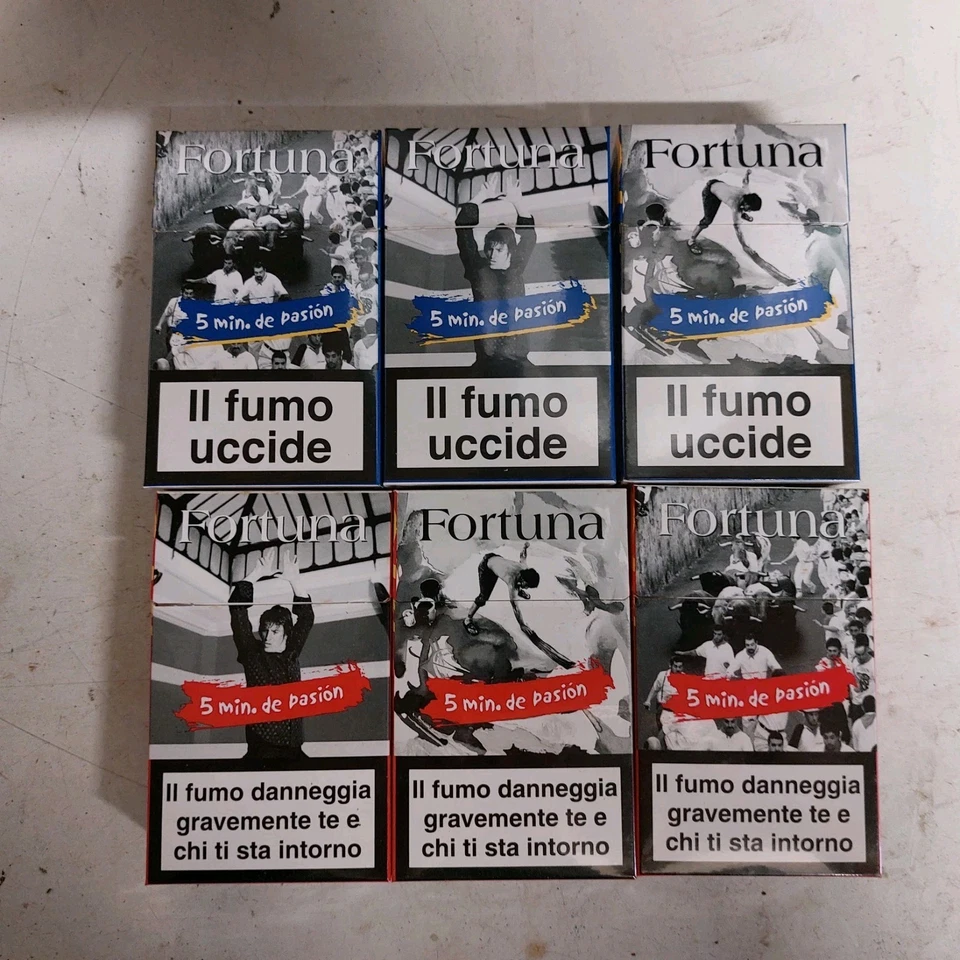 COLLEZIONE PACCHETTI DI SIGARETTE VUOTI Fortuna 5 Min De Pasion - Immagine 1 di 1
