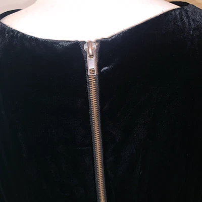 La Redoute Soft Grey Silk Velvet Shift Dress 14 (12) - Image 1 of 4