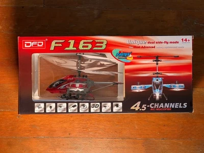 DFD F163 4.5CH RC Helicopter Gyroscope LED Lights 3D Flight Remote Control New - Image 1 of 4