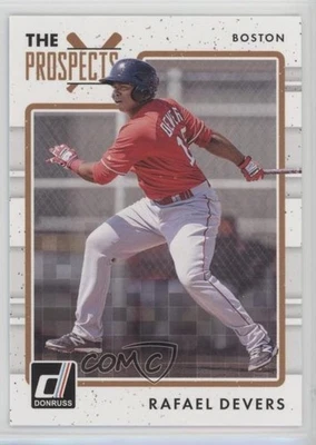 2017 Panini Donruss The Prospects Cyan Back Rafael Devers #TP-7 - Image 1 of 2
