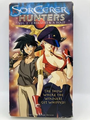 Sorcerer Hunters VHS Vol 2-2 & # English Language Version White VHS - Image 1 of 4