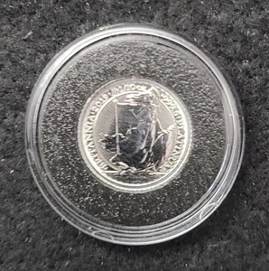 Moneda de platino fino Gran Bretaña Britannia 2019 1/10 oz .9995 reina Isabel - Imagen 1 de 3