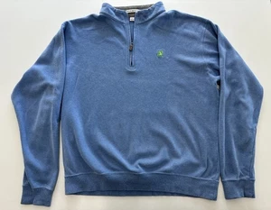 Pullover PETER MILLAR Algodón 1/4 Cuarto Cremallera Azul The Country Club Brookline - Imagen 1 de 6